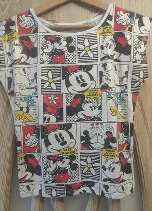 Майка minnie & mickey mouse , disney , мульт