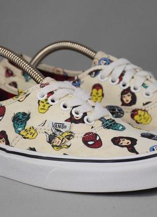 Vans authentic marvel heads кеди кросівки. оригінал. 38 р/24.5 см.2 фото