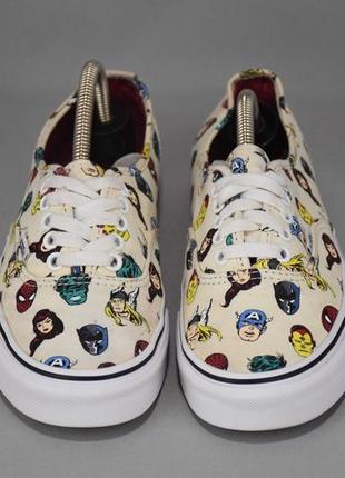 Vans authentic marvel heads кеди кросівки. оригінал. 38 р/24.5 см.4 фото