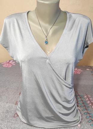 Легка блузка футболка florence&fred колір металік р.46\14