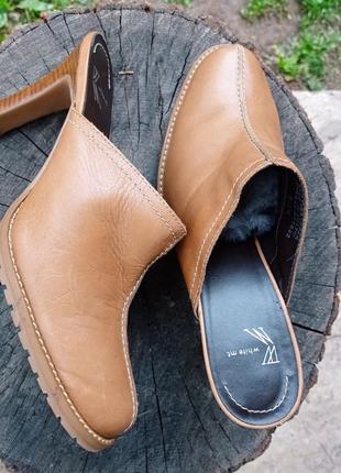 Whate mt сабо кожа натуральная туфли тапки босоножки летняя обувь1 фото