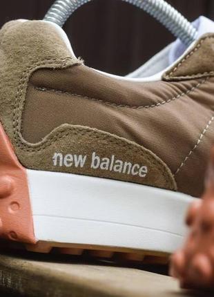 Мужские кроссовки new balance 327 (светло/коричневые)5 фото