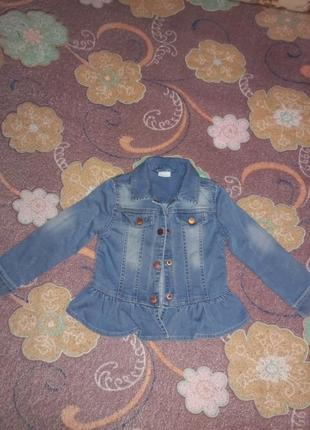 🌹джинсова курточка f&f