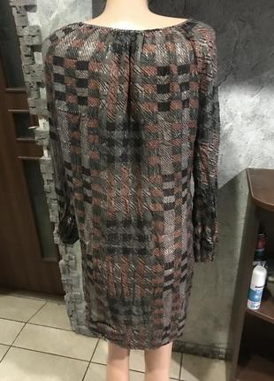 Платье-туника 46, натуральный шёлк9 фото