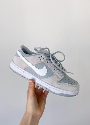 Nike sb dunk low grey  женские кроссовки найк