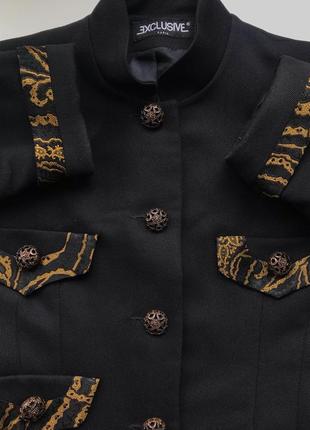 Винтажный пиджак приталенный французский винтаж франция в стиле диор5 фото