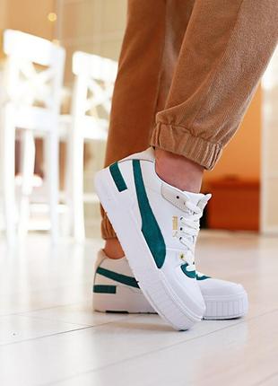 Puma jogging sport animal женские кожаные низкие кроссовки пума кали спорт белые