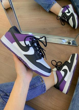 Nike sb dunk low "court purple" женские кроссовки найк аир джордан