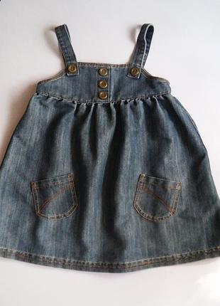 Джинсовый сарафан next, 2-4 р.