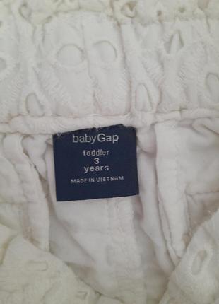 Чудові мереживні шорти baby gap2 фото