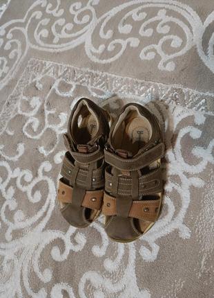 Босоножки  кожаные baren schuhe 28р. 18 см