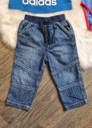 Комплект штаны, джинсы, футболка, боди р. 74-80, 9-12 мес.4 фото