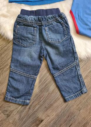 Комплект штаны, джинсы, футболка, боди р. 74-80, 9-12 мес.5 фото