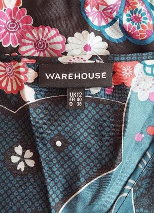 Warehouse шёлковое платье2 фото