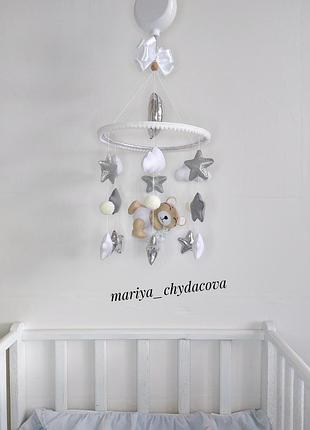 Мобиль из фетра. музыкальный мобиль