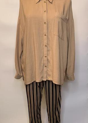 Натуральна блуза,рубашка,вільний крій