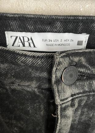 Zara джинс варенка чорні банани мом2 фото