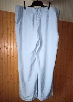 Батал! натуральні літні брюки, 58-60 розмірі 22 євро, capsule5 фото