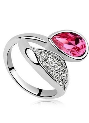 🏵️красиве кільце каблучка кільце у стразах, 16 р., нове! арт. 4845