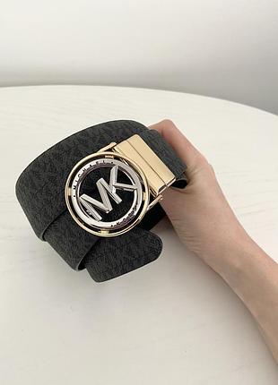 Женский ремень кожа michael kors оригинал пояс майкл корс мишель корс канва на подарок жене подарок девушке