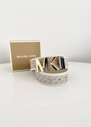 Женский кожаный брендовый пояс ремень michael kors оригинал кожа мишель корс майкл корс на подарок жене подарок девушке2 фото