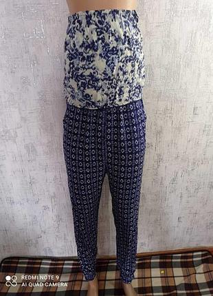 Комбінезон дівчачий синій з принтом  monsoon