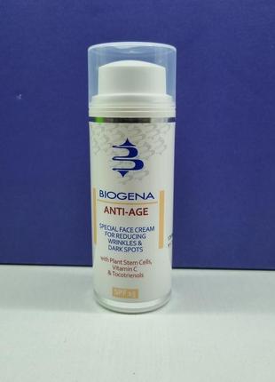 Крем проти зморшок і пігментних плям / biogena anti age spf15 / histomer5 фото