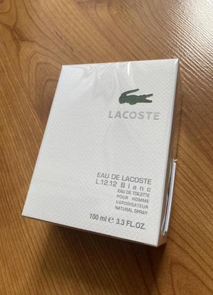 Lacoste l.12.12 blanc 100 ml.1 фото