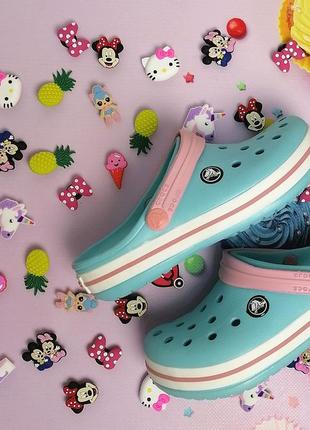 Дитячі крокси сабо crocs crocband для дівчаток2 фото