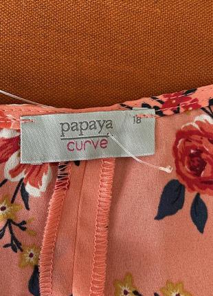 Блуза з квітами papaya6 фото