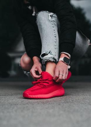Adidas boost 350 red hotsell