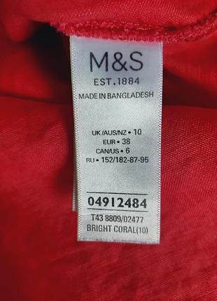 100% лён рубашка сорочка блуза розовая,46 р5 фото