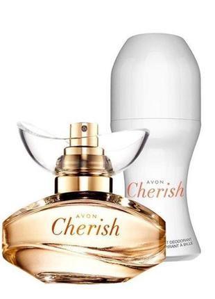 Набор cherish: парфумированная вода 50 мл и дезодарант 50 мл1 фото