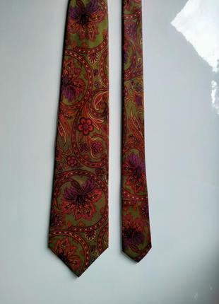 Шелковый винтажный галстук2 фото