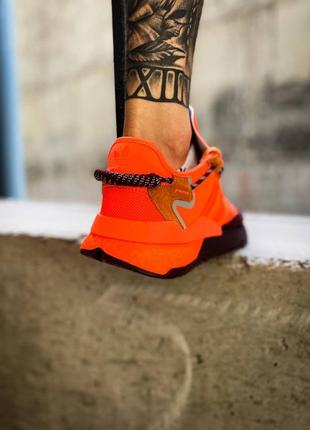 Мужские  кроссовки адидас  adidas beyonce ivy park x jogger “maroon/orange”5 фото