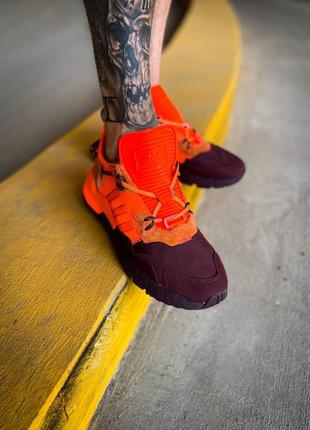 Мужские  кроссовки адидас  adidas beyonce ivy park x jogger “maroon/orange”8 фото