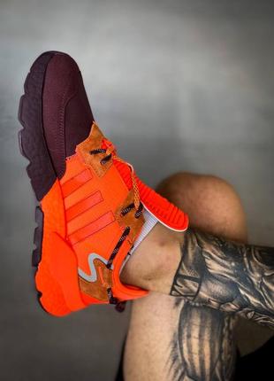 Мужские  кроссовки адидас  adidas beyonce ivy park x jogger “maroon/orange”10 фото