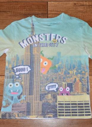 Футболка літня хлопчику tu monsters на 2-3 роки, 92-98 см