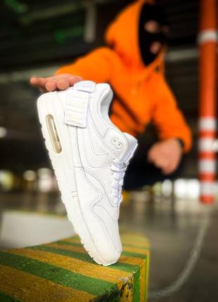 Nike wmns air max 1-100 чоловічі кросівки найк аір макс білі7 фото