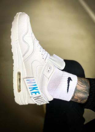 Nike wmns air max 1-100 чоловічі кросівки найк аір макс білі9 фото