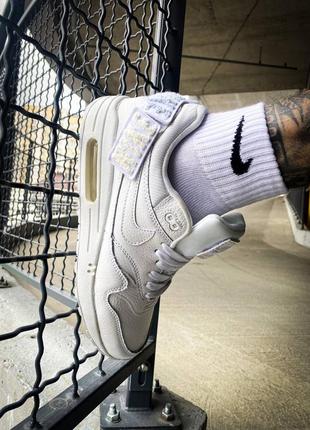 Nike wmns air max 1-100 чоловічі кросівки найк аір макс білі4 фото