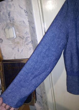 Льняной,лён-хлопок,женственный жакет-пиджак под джинс,большого размера6 фото
