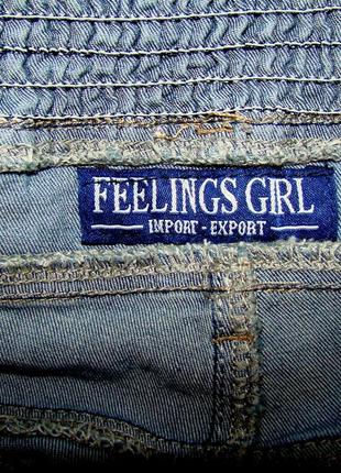 Оригинальный джинсовый комбинезон feelings girl (р.l)6 фото