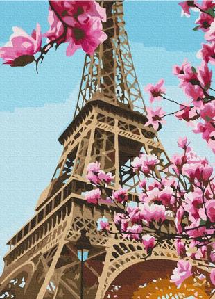 Картина по номерам сакура в париже bs528361 фото