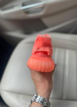 Жіночі літні помаранчеві  кросівки adidas yeezy boost 350 v2🆕адідас ізі буст3 фото