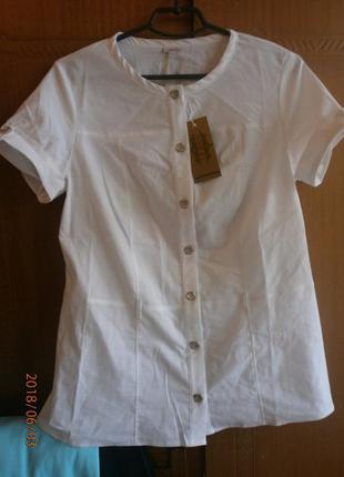 Белая блуза, новая, р. 541 фото
