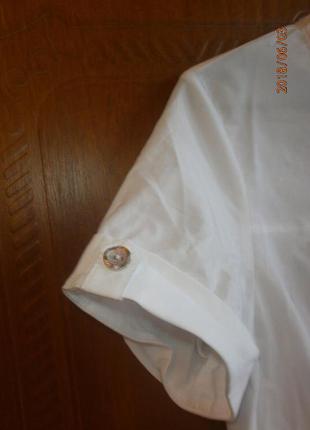 Белая блуза, новая, р. 543 фото