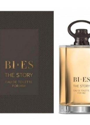 Туалетна вода для чоловіків bi-es the story for men eau de toilette, 100 мл