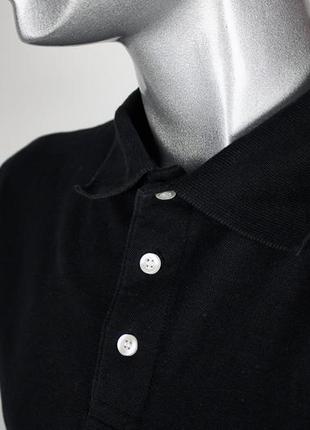 Pierre cardin мужское черное поло от люкс бренда (оригинал) 100% хлопок5 фото