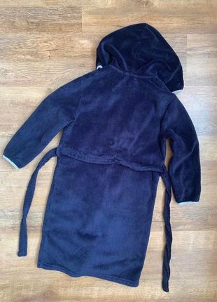 Флісовий халат з капюшоном тм «okaïdi» р. 8л./126см. франція4 фото